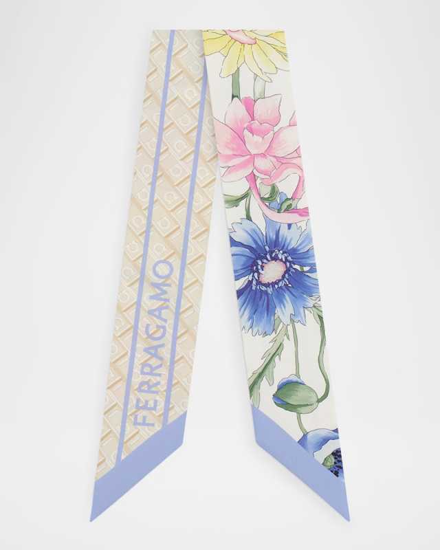 Monoflow Silk Skinny Scarf